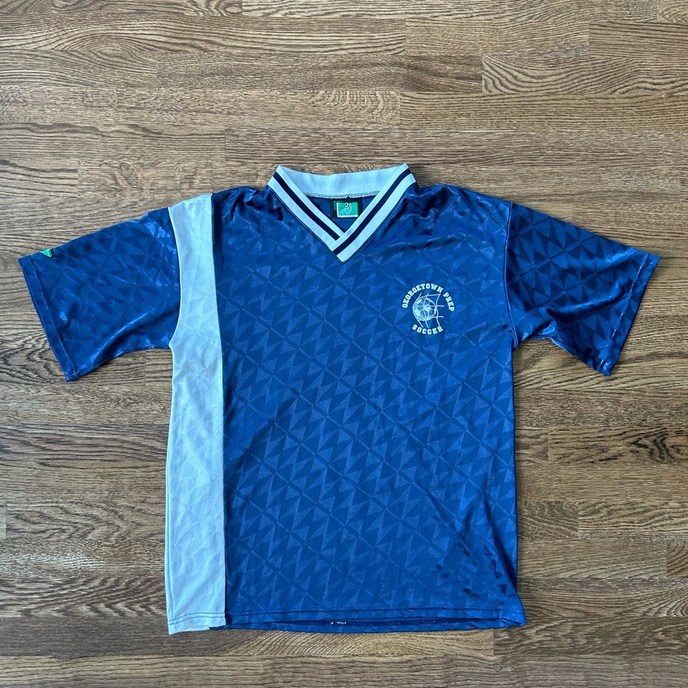 Vintage Georgetown Prep Soccer Jersey 80s 90s Made in the USA